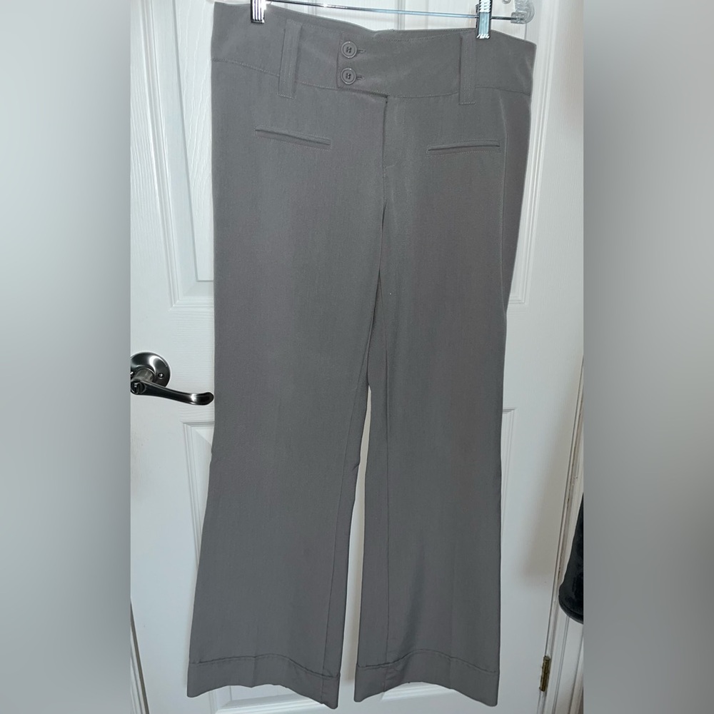 2000s Brand Seductions Low Rise Flare Pants in Grey Size 11